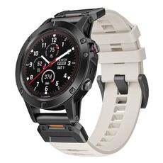 Per cinturino a sgancio rapido in fluorogomma per Garmin Fenix ​​7 (Starlight)