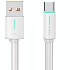 Cavo di ricarica rapida USAMS SJ732 da 1 m 3A USB a Type-C bicolore (bianco)