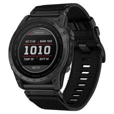 Per cinturino in nylon e tela a sgancio rapido Garmin Fenix ​​7 (nero)