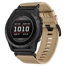 Per cinturino in nylon e tela a sgancio rapido Garmin Fenix ​​7 (cachi)