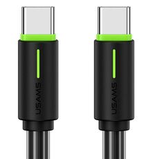 Cavo di ricarica rapida USAMS SJ734 da 1 m e 60 W tipo C a tipo C bicolore (nero)