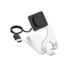 Per Google Pixel Watch 3 41/45mm Smart Watch girevole Caricabatterie rapido Supporto per caricabatterie in metallo (argento)
