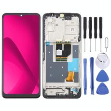 Per T-Mobile Revvl 7 5G TMRV075G Schermo LCD Digitizer Assemblaggio Completo con Telaio (Nero)