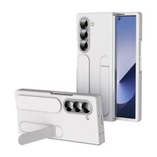 Per Samsung Galaxy Z Fold6 5G Custodia per telefono con cinturino a forma di stella (bianco)