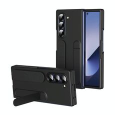 Per Samsung Galaxy Z Fold6 5G Custodia per telefono con cinturino a forma di stella (nero)