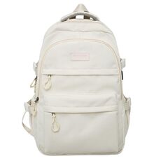 Zaino per studenti Borsa da viaggio leggera Borsa da pendolare di grande capacità per uomini e donne (bianco)