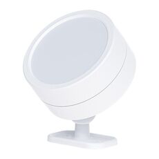 Lampada LED rotante a 360 gradi, faretto magnetico per armadietto, luce notturna per atmosfera, specifiche: bianco