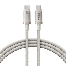 Cavo di ricarica rapida USB-C/tipo-C a tipo-C Baseus Titanium Alloy Series 100W, lunghezza: 1 m (oro)