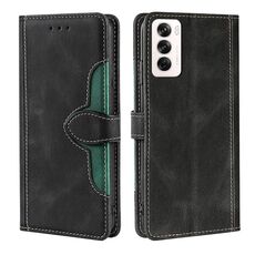 Per OPPO Reno12 5G Custodia in pelle con fibbia magnetica Global Skin Feel (nero)