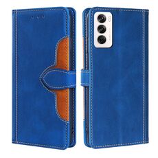 Per OPPO Reno12 5G Custodia in pelle con fibbia magnetica Global Skin Feel (blu)