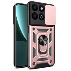 Per Honor 200 Smart Sliding Camera Cover Design TPU+PC Custodia per telefono (oro rosa)