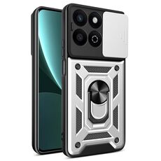 Per Honor 200 Smart Sliding Camera Cover Design TPU+PC Custodia per telefono (argento)