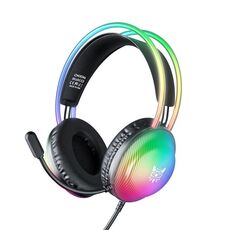 Cuffie da gioco cablate con luce RGB montata sulla testa ONIKUMA X29, lunghezza del cavo: 2,2 m (nero)