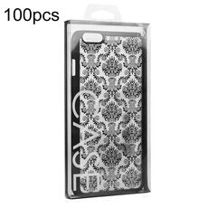 100 pezzi/confezione blister PVC custodia per telefono scatola di imballaggio trasparente scatola al dettaglio, dimensioni: per 5,5-5,8 pollici