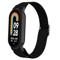 Per Xiaomi Smart Band 9/8 Cinturino in nylon elastico con spina in plastica (nero)