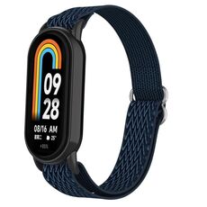 Per Xiaomi Smart Band 9/8 Cinturino in nylon elastico con spina in plastica (blu notte)