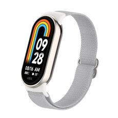 Per Xiaomi Smart Band 9/8 Cinturino per orologio in nylon elastico semplice con spina in plastica (conchiglia)
