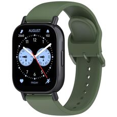 Per Redmi Watch 5 Lite Color Buckle Pure Color Silicone Watch Band (verde scuro)
