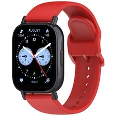 Per Redmi Watch 5 Lite Color Buckle Pure Color Silicone Watch Band (Rosso)