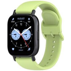 Per Redmi Watch 5 Lite Color Buckle Pure Color Silicone Watch Band (Lime)