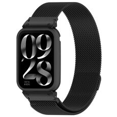 Per Xiaomi Smart Band 9 Pro Cinturino in acciaio inossidabile magnetico Milan con telaio in metallo integrato (nero)