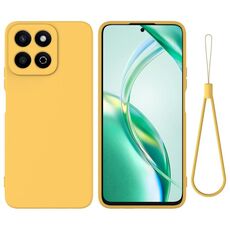 Per Honor X7c / Play 200 Plus Custodia antiurto in silicone liquido color puro (giallo)