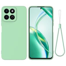 Per Honor X7c / Play 200 Plus Custodia antiurto in silicone liquido color puro (verde)