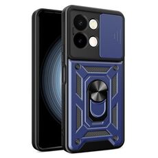 Per vivo Y28 4G Custodia per fotocamera scorrevole Design TPU+PC Custodia per telefono (blu)
