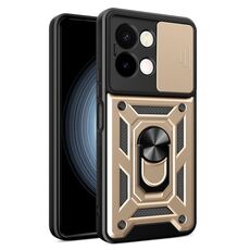 Per vivo Y28 4G Custodia per fotocamera scorrevole in TPU+PC (oro)