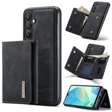 Per Samsung Galaxy A16 5G DG.MING M1 Series Portafoglio multi-carta a 3 ante + Custodia magnetica per telefono (nero)