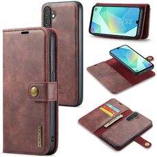 Per Samsung Galaxy A16 5G DG.MING Crazy Horse Texture Custodia in pelle magnetica staccabile (rosso)