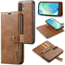 Per Samsung Galaxy A16 5G DG.MING Crazy Horse Texture Custodia in pelle magnetica staccabile (marrone)