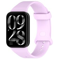 Per Xiaomi Smart Band 9 Pro Color Buckle Pure Color Silicone Watch Band (Lilla)