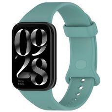 Per Xiaomi Smart Band 9 Pro Color Buckle Pure Color Silicone Watch Band (verde pino)