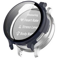 Per Garmin Lily 2 Active Tempered Film Custodia protettiva per orologio PC integrata (blu inchiostro)