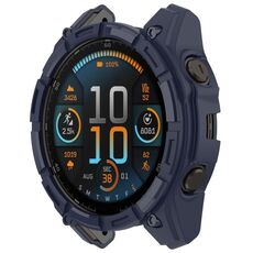 Per Garmin Enduro 3 Armour Hollow TPU Half Coverage Watch Custodia protettiva (blu notte)