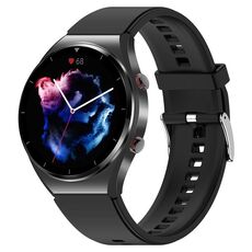 E09 Smart Watch con schermo a colori da 1,32 pollici, supporto monitoraggio della frequenza cardiaca / monitoraggio della pressione sanguigna (nero)