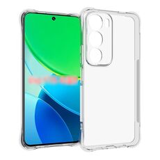 Per vivo Y19s 4G Global Custodia per telefono in TPU antiurto antiscivolo e spessa (trasparente)