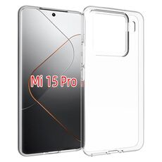 Per Xiaomi 15 Pro Custodia per telefono in TPU con texture impermeabile (trasparente)