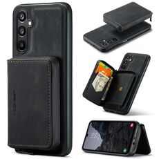 Per Samsung Galaxy A16 5G JEEHOOD J02 Custodia in pelle con cerniera magnetica orizzontale (nero)