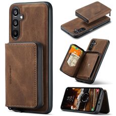 Per Samsung Galaxy A16 5G JEEHOOD J02 Custodia in pelle con cerniera magnetica orizzontale (marrone)