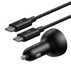 Baseus 152,5 W USB e Type-C x 2 interfaccia caricabatteria rapido per auto con cavo Type-C da 1 m (nero)