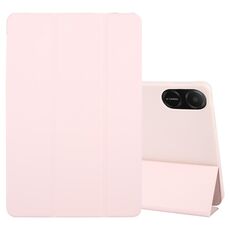 Per Honor Pad X8 / X9 Custodia per tablet in silicone e pelle a tre ante (rosa)