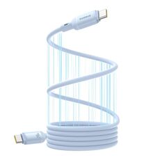 Cavo dati magnetico in silicone liquido per ricarica rapida Baseus PicoGo Series 240W da tipo C a tipo C, lunghezza: 1 m (blu)