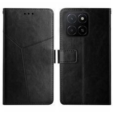 Per Honor X5b 4G / X5b Plus 4G Custodia per telefono in pelle con motivo a forma di Y (nero)