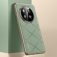 Per Honor X60 Pro Custodia per telefono in pelle liscia per PC (verde)