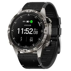 Per cinturino in silicone e pelle a sgancio rapido Garmin da 26 mm (nero)