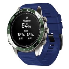 Per cinturino in silicone a sgancio rapido Garmin da 22 mm (blu reale)