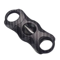 Forbici per sigari portatili a doppia lama in acciaio inossidabile con tagliasigari a V (Bear Eye)