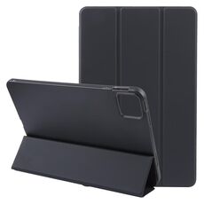 Custodia per tablet in silicone e pelle a tre ante per Honor Pad GT Pro (nera)